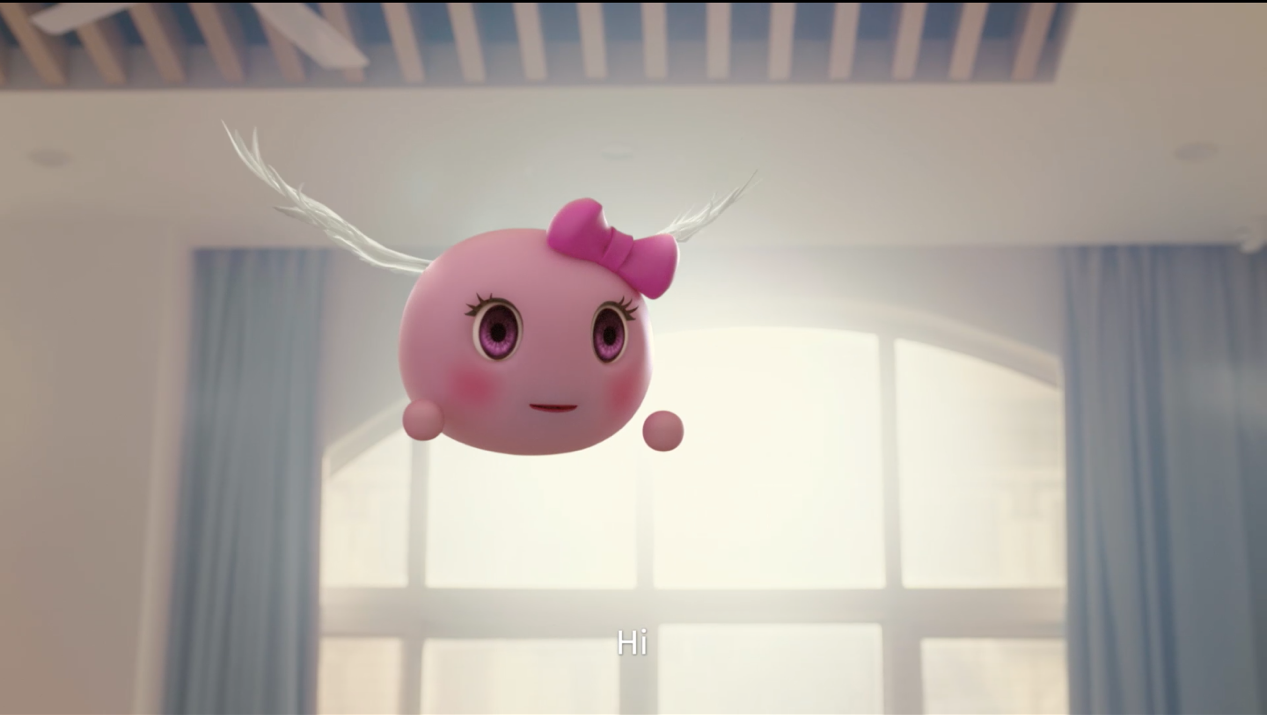 在品牌片中《梦幻西游》手游以神兽超级泡泡的视角,为观众