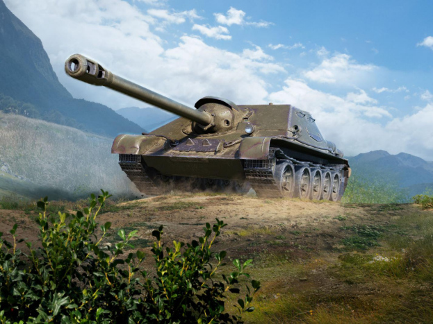 活动s系Ⅶ级坦克歼击车su-122-44搭载了有着"s系传家宝"之称的122mm主