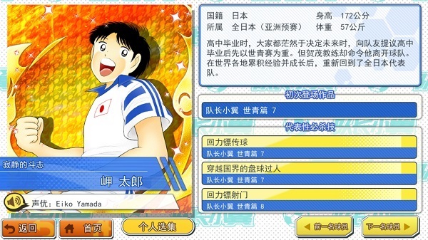 《队长小翼:最强十一人》人物介绍系列之岬太郎